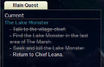 dream world the lake monster tasks