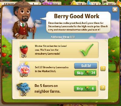 farmville 2 a master plant: berry good work tasks