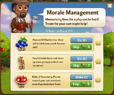 farmville 2 a timeless classic: morale management tasks