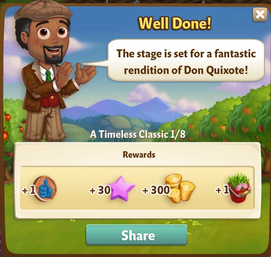 farmville 2 a timeless classic: setting the stage rewards, bonus