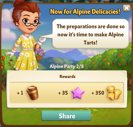 farmville 2 alpine party: get this alpine party started rewards, bonus