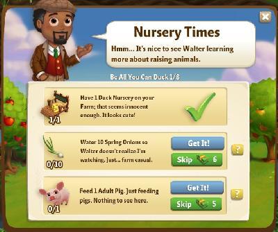 farmville 2 bee all you can duck: nursery times tasks