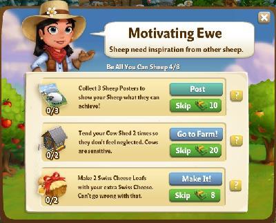 farmville 2 be all you can sheep: motivating ewe tasks