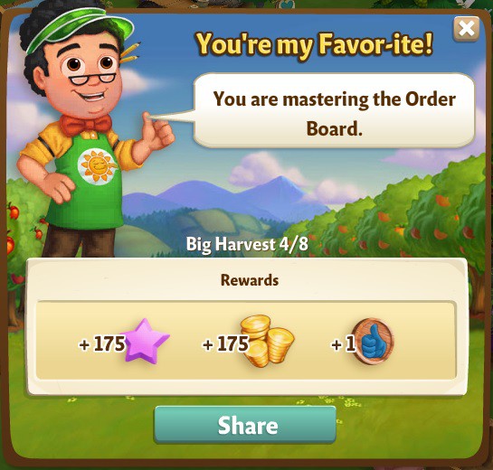 farmville 2 big harvest: do me a favor rewards, bonus