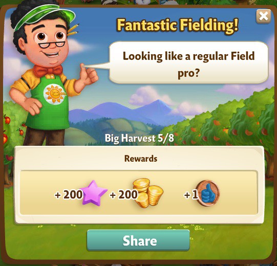 farmville 2 big harvest: leveling the field rewards, bonus