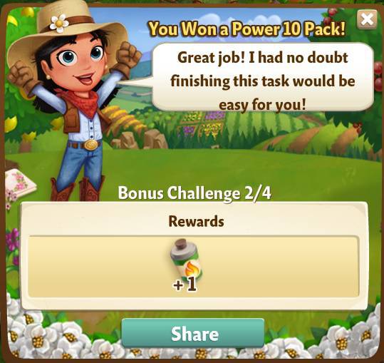 farmville 2 bonus challenge: bonus quest 2 rewards, bonus