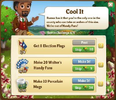 farmville 2 bonus challenge: cool it tasks