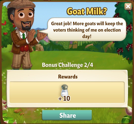 farmville 2 bonus challenge: ive goat you, babe rewards, bonus