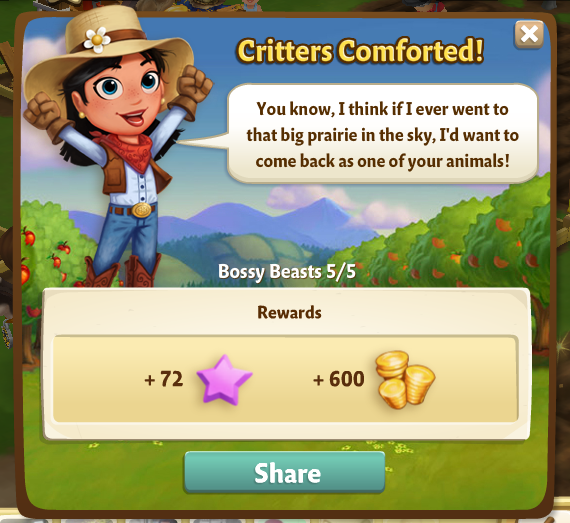 farmville 2 bossy beasts: comfy critters rewards, bonus