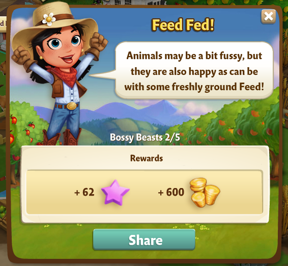 farmville 2 bossy beasts: fussy feasters rewards, bonus