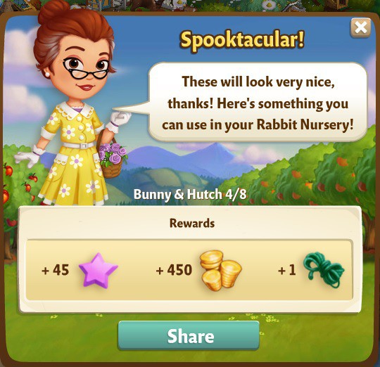 farmville 2 bunny and hutch: a bit corny rewards, bonus