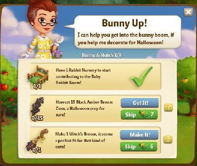 farmville 2 bunny and hutch: bunny up tasks