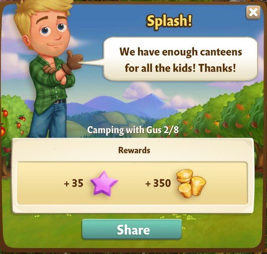 farmville 2 camping with gus: gear up rewards, bonus