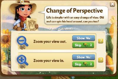 farmville 2 change of perspective tasks