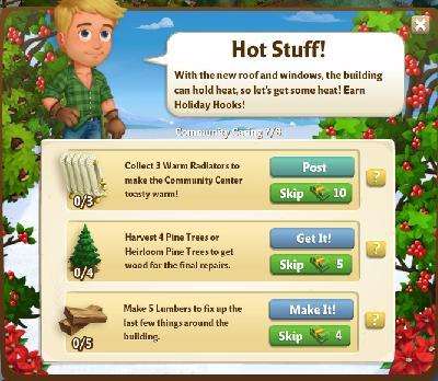 farmville 2 community caring: hot stuff tasks