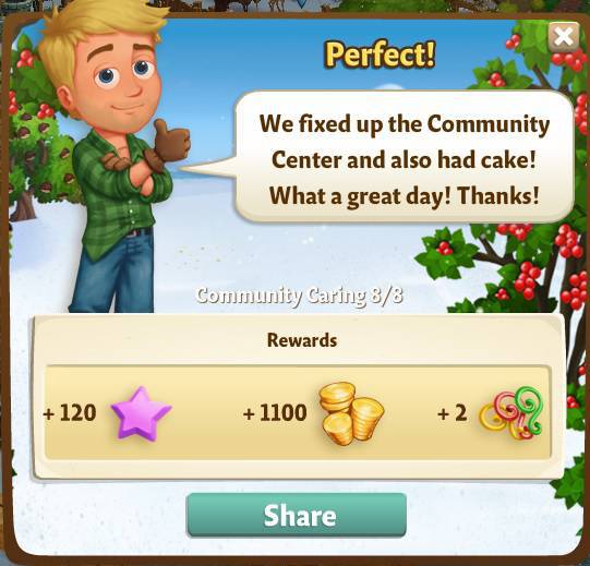 farmville 2 community caring: if i'd known you were coming rewards, bonus