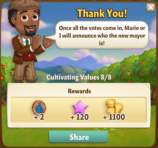 farmville 2 cultivating values: strolling by the polling rewards, bonus
