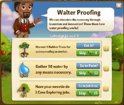 farmville 2 cultivating values: walter proofing tasks