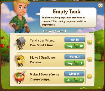 farmville 2 do it with gusto: empty tank tasks