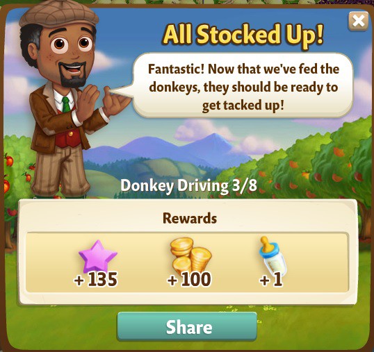 farmville 2 donkey driving: off the hoof rewards, bonus