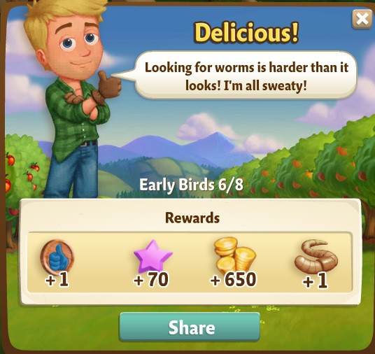 farmville 2 early birds: gus and the giant peach rewards, bonus