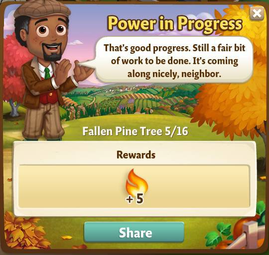 farmville 2 fallen pine tree: one way or an otter rewards, bonus