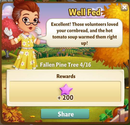 farmville 2 fallen pine tree: otter chaos rewards, bonus