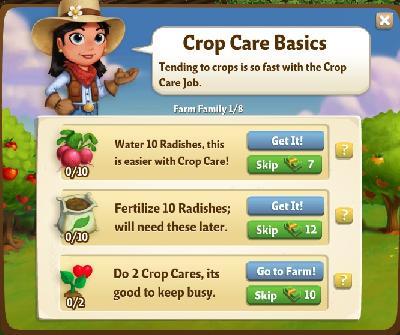 farmville 2 farm family: crop care basics tasks