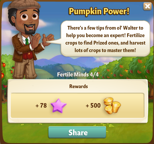 farmville 2 fertile minds: the mystery of mastery rewards, bonus