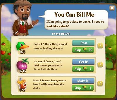 farmville 2 fit the bill: you can bill me tasks