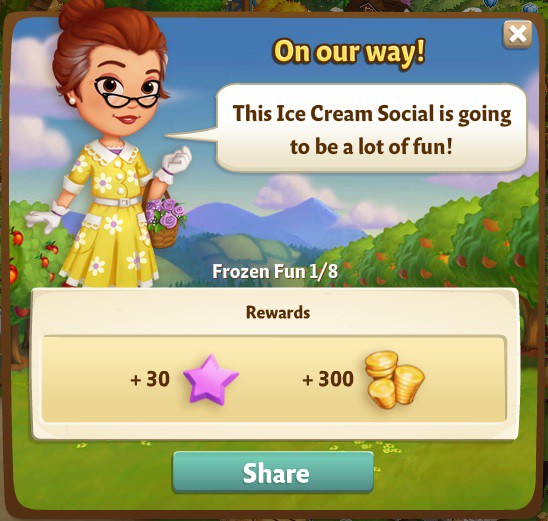 farmville 2 frozen fun: cool fun part 1 of 8 rewards, bonus