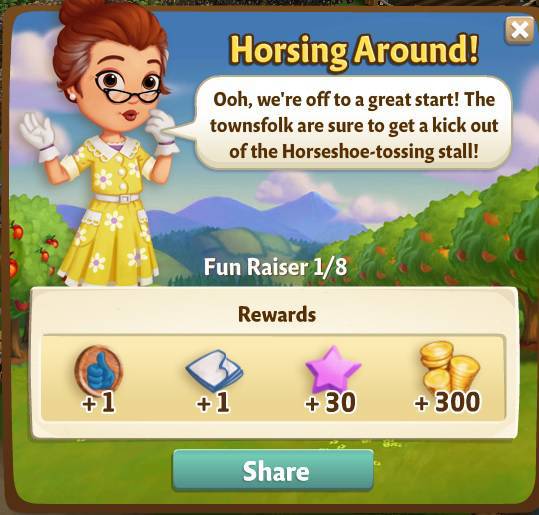 farmville 2 fun raiser: behind blue ears rewards, bonus