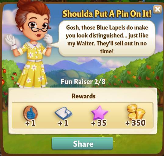 farmville 2 fun raiser: blu-kin sharp rewards, bonus