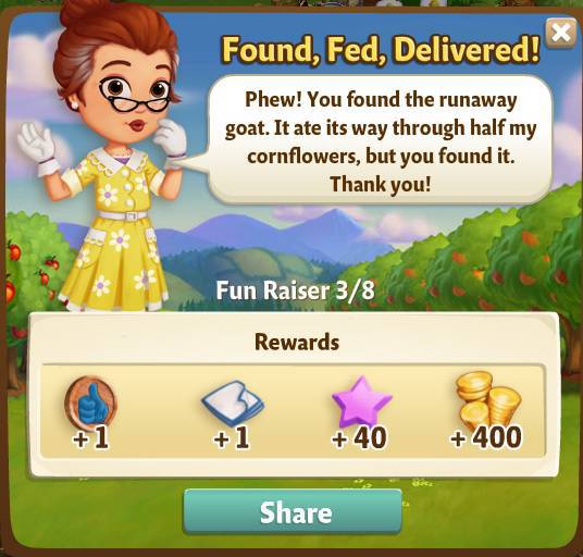 farmville 2 fun raiser: catch that kid rewards, bonus
