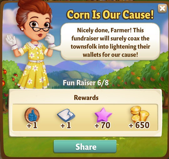 farmville 2 fun raiser: shuck a rug rewards, bonus