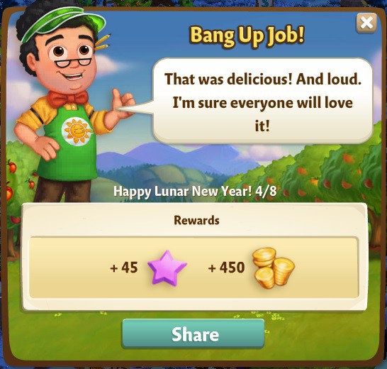farmville 2 happy lunar new year: boom tube rewards, bonus
