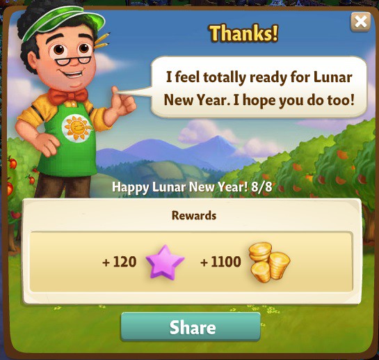 farmville 2 happy lunar new year: coin toss rewards, bonus