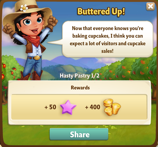 farmville 2 hasty pastry: butter em up rewards, bonus