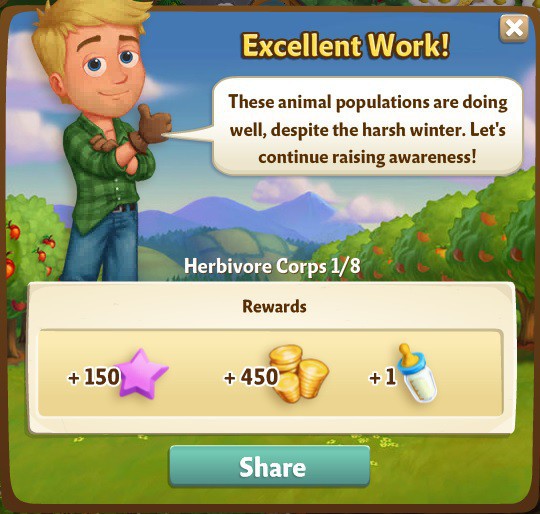farmville 2 herbivore corps: the herbivore corps rewards, bonus