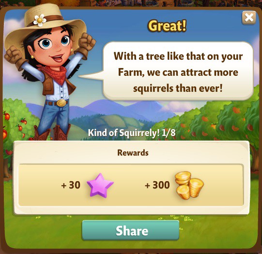 farmville 2 kind of squirrely: going nuts part 1 of 8 rewards, bonus