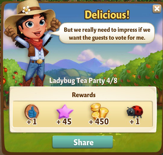 farmville 2 ladybug tea party: calling the kettle black and red rewards, bonus