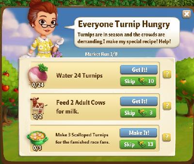 farmville 2 market run: everyone turnip hungry tasks