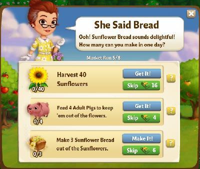farmville 2 market run: she said bread tasks