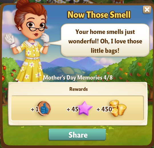 farmville 2 mother's day memories: a little housekeeping rewards, bonus
