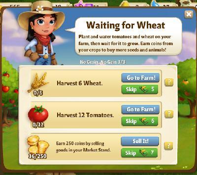 farmville 2 no grain, no gain: waiting for wheat tasks