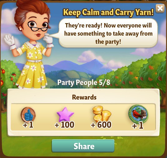 farmville 2 party people: all sewn up rewards, bonus