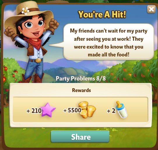 farmville 2 party problems: dont panic rewards, bonus
