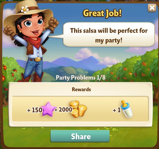 farmville 2 party problems: heat things up rewards, bonus