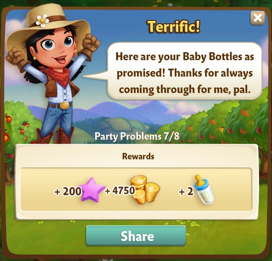 farmville 2 party problems: just peachy rewards, bonus