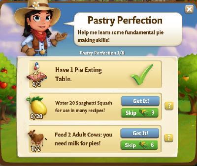 farmville 2 pastry perfection: pastry perfection tasks